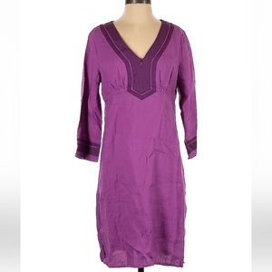 Athleta Linen Dress, Purple, S